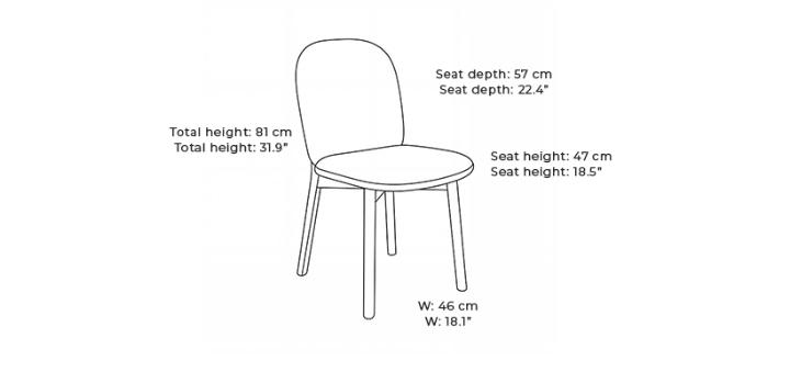 SKOVBY #845 DINING CHAIR