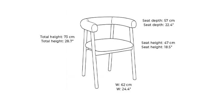 SKOVBY #846 DINING CHAIR